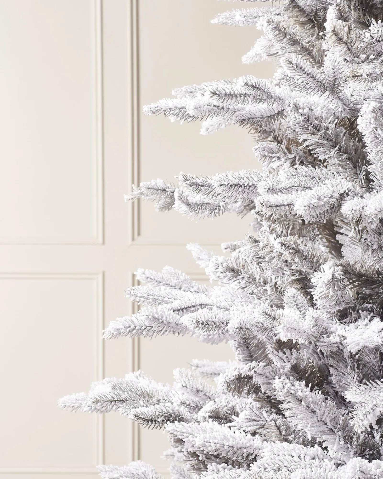 WeRChristmas Snow Flocked Grey Fir Christmas Tree, 7 Ft