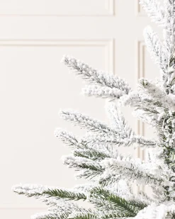 WeRChristmas Snow Flocked Potted Christmas Tree, 2 Ft