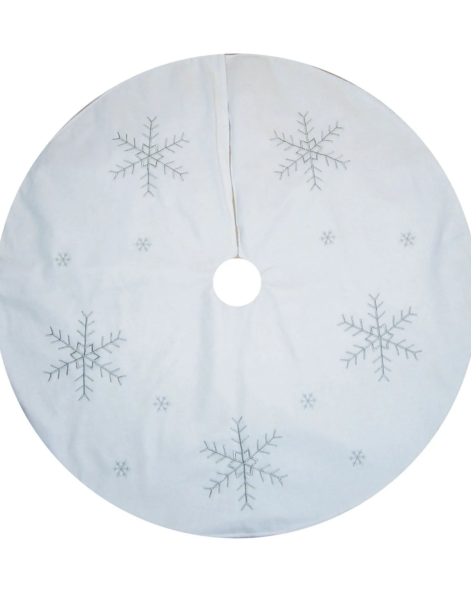 WeRChristmas Snowflake Christmas Tree Skirt, 122 Cm
