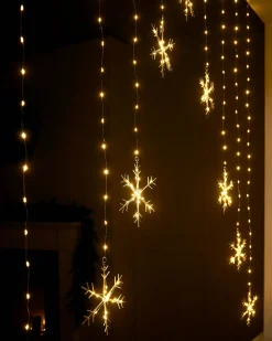 WeRChristmas Snowflake Curtain Light String, 1.2 M