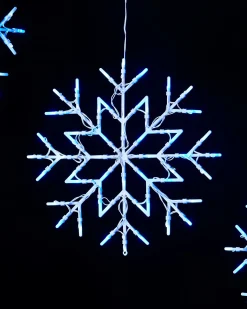 WeRChristmas Snowflake Silhouette, Blue, 36 Cm
