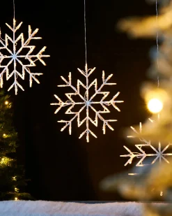 WeRChristmas Snowflake Silhouette, Warm White, 36 Cm