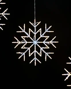 WeRChristmas Snowflake Silhouette, Warm White, 36 Cm