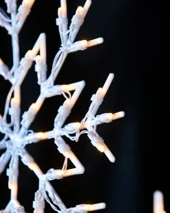 WeRChristmas Snowflake Silhouette, Warm White, 36 Cm