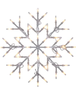 WeRChristmas Snowflake Silhouette, Warm White, 36 Cm
