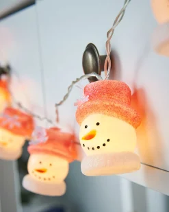 WeRChristmas Snowman LED Light String, 1.8 M
