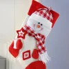 WeRChristmas Snowman Stocking, Tartan, 48 Cm