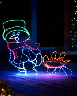 WeRChristmas Snowman With Fire Rope Light