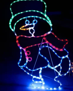WeRChristmas Snowman With Fire Rope Light