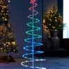 WeRChristmas Spiral Rope Light Christmas Tree Silhouette, 5 Ft