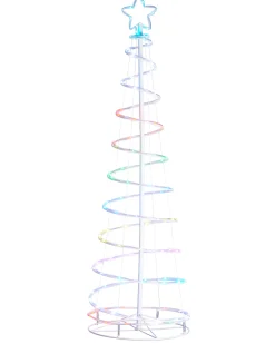 WeRChristmas Spiral Rope Light Christmas Tree Silhouette, 5 Ft