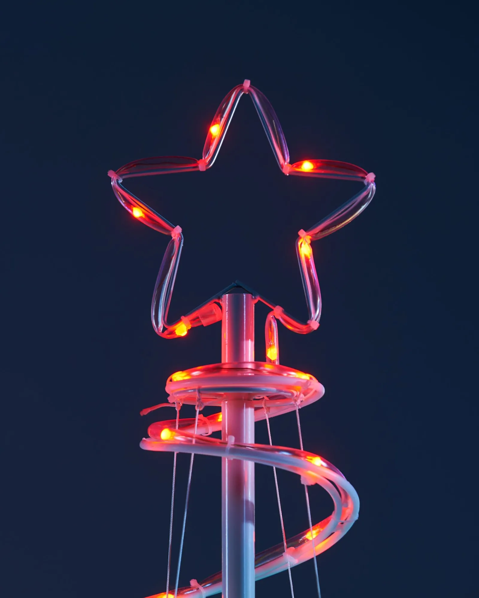 WeRChristmas Spiral Rope Light Christmas Tree Silhouette, 5 Ft