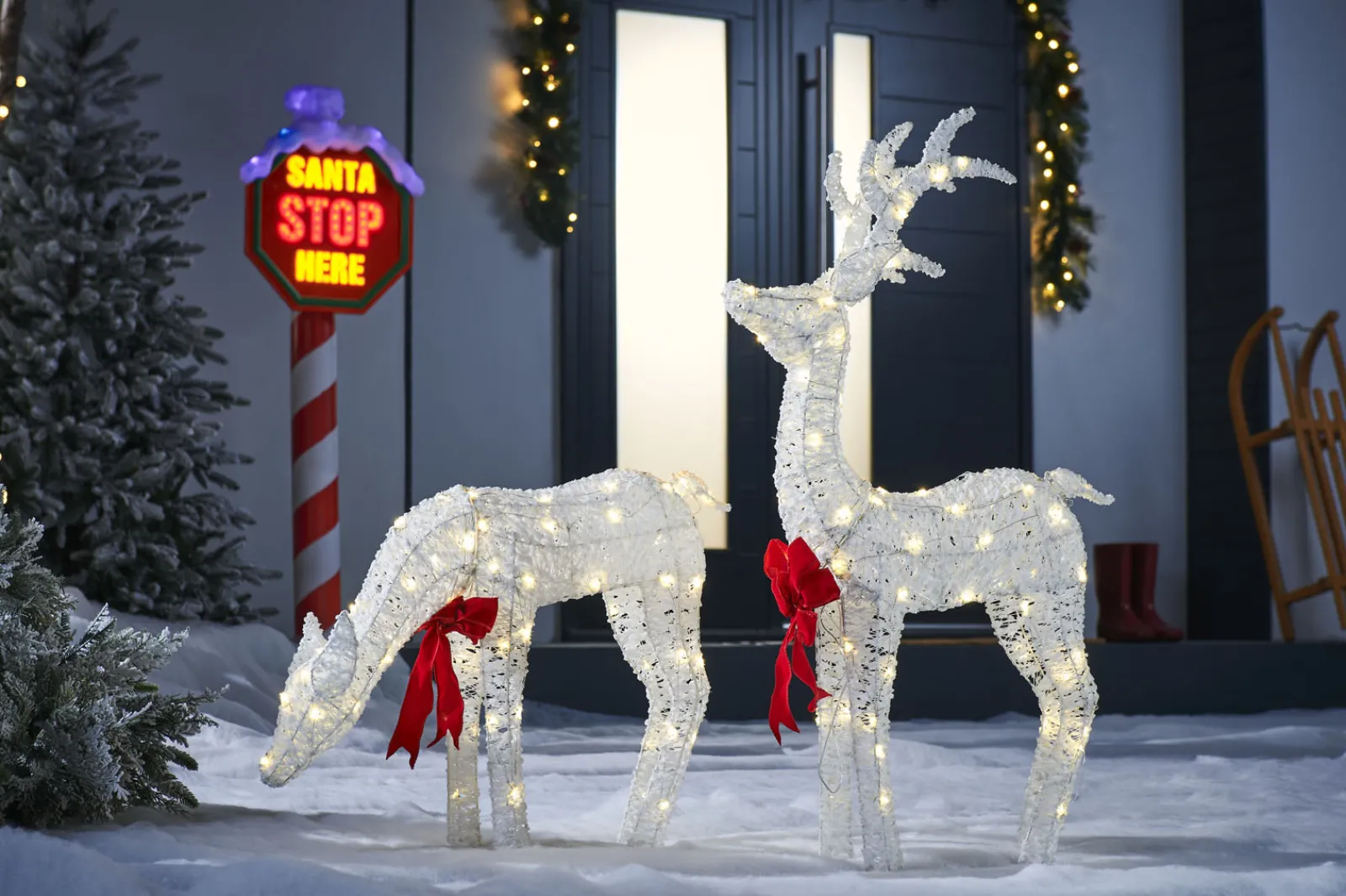 WeRChristmas Stag & Deer Reindeer Silhouette, 90 Cm