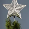 WeRChristmas Star Christmas Tree Topper, Silver, 30 Cm
