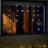 WeRChristmas Star Curtain Net Light, Blue/White, 1.2 M