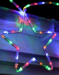 WeRChristmas 7-Star Motif Rope Light Silhouette, Multi-Colour, 300 Cm