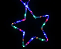 WeRChristmas 7-Star Motif Rope Light Silhouette, Multi-Colour, 300 Cm