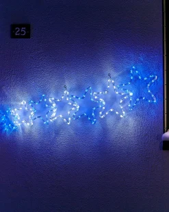 WeRChristmas 7-Star Motif Rope Light Silhouette, White/Blue, 119 Cm