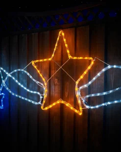 WeRChristmas Star Motif Rope Light Silhouette, 190 Cm