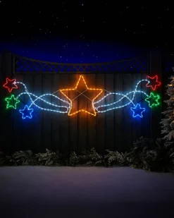 WeRChristmas Star Motif Rope Light Silhouette, 190 Cm