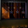 WeRChristmas Star Silhouette Curtain Light, 2.1 M