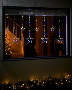 WeRChristmas Star Silhouette Curtain Light, 2.1 M