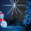 WeRChristmas Starburst Pathway Stake Light, Ice White, 98 Cm