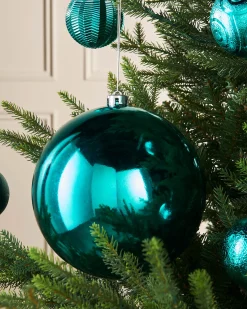 WeRChristmas Teal Large Gloss Shatterproof Bauble, 20 Cm