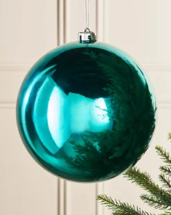 WeRChristmas Teal Large Gloss Shatterproof Bauble, 20 Cm