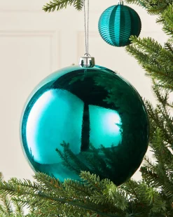 WeRChristmas Teal Large Gloss Shatterproof Bauble, 20 Cm