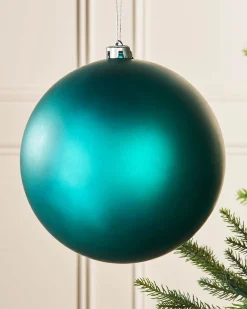 WeRChristmas Teal Large Matt Shatterproof Bauble, 20 Cm