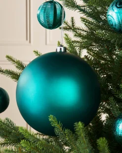 WeRChristmas Teal Large Matt Shatterproof Bauble, 20 Cm