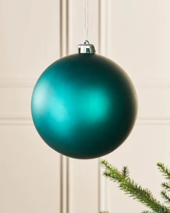 WeRChristmas Teal Large Matt Shatterproof Bauble, 15 Cm