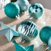 WeRChristmas Teal Shatterproof Baubles Set, 42 Pack