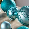 WeRChristmas Teal Shatterproof Baubles, 50 Pack