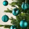 WeRChristmas Teal Shatterproof Baubles, 16 Pack, 8 Cm