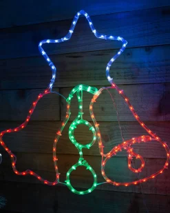 WeRChristmas Twin Bells Rope Light Silhouette, 48 Cm