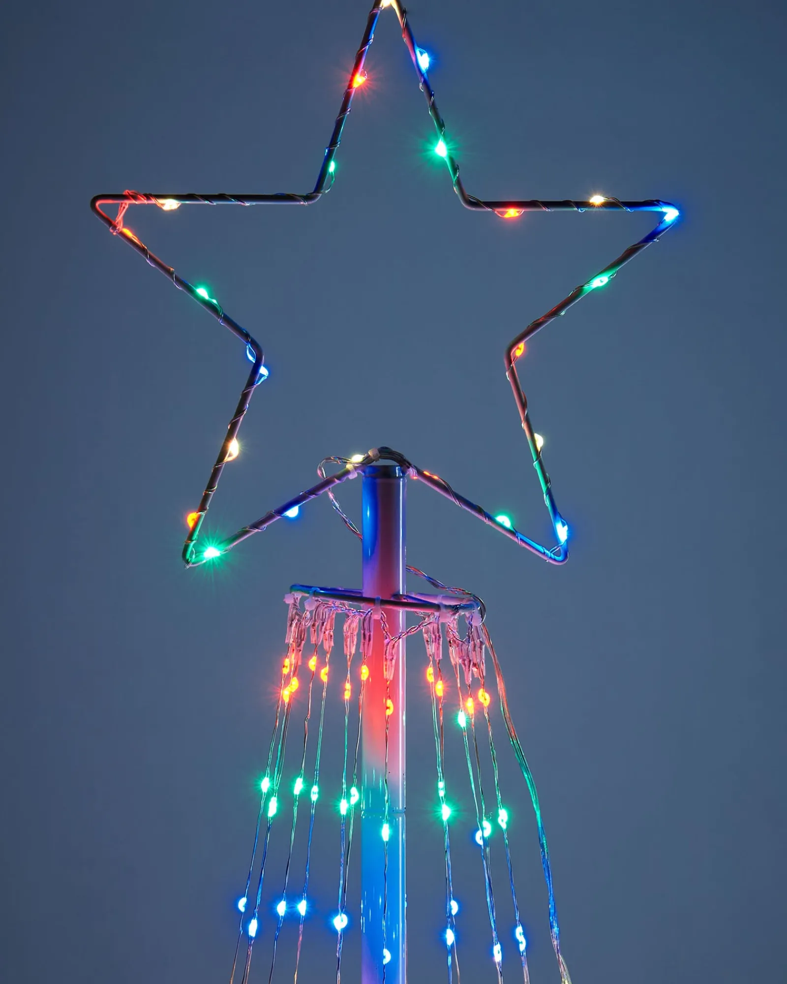 WeRChristmas Waterfall Christmas Tree, Multi-Coloured, 2.1 M
