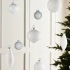 WeRChristmas White Glass Baubles, 20 Pack
